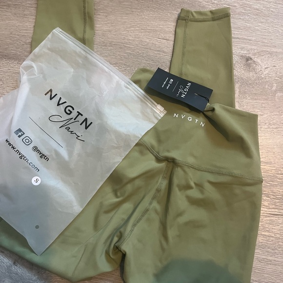 NVGTN navigation leggings size small green new with tags - Picture 2 of 3
